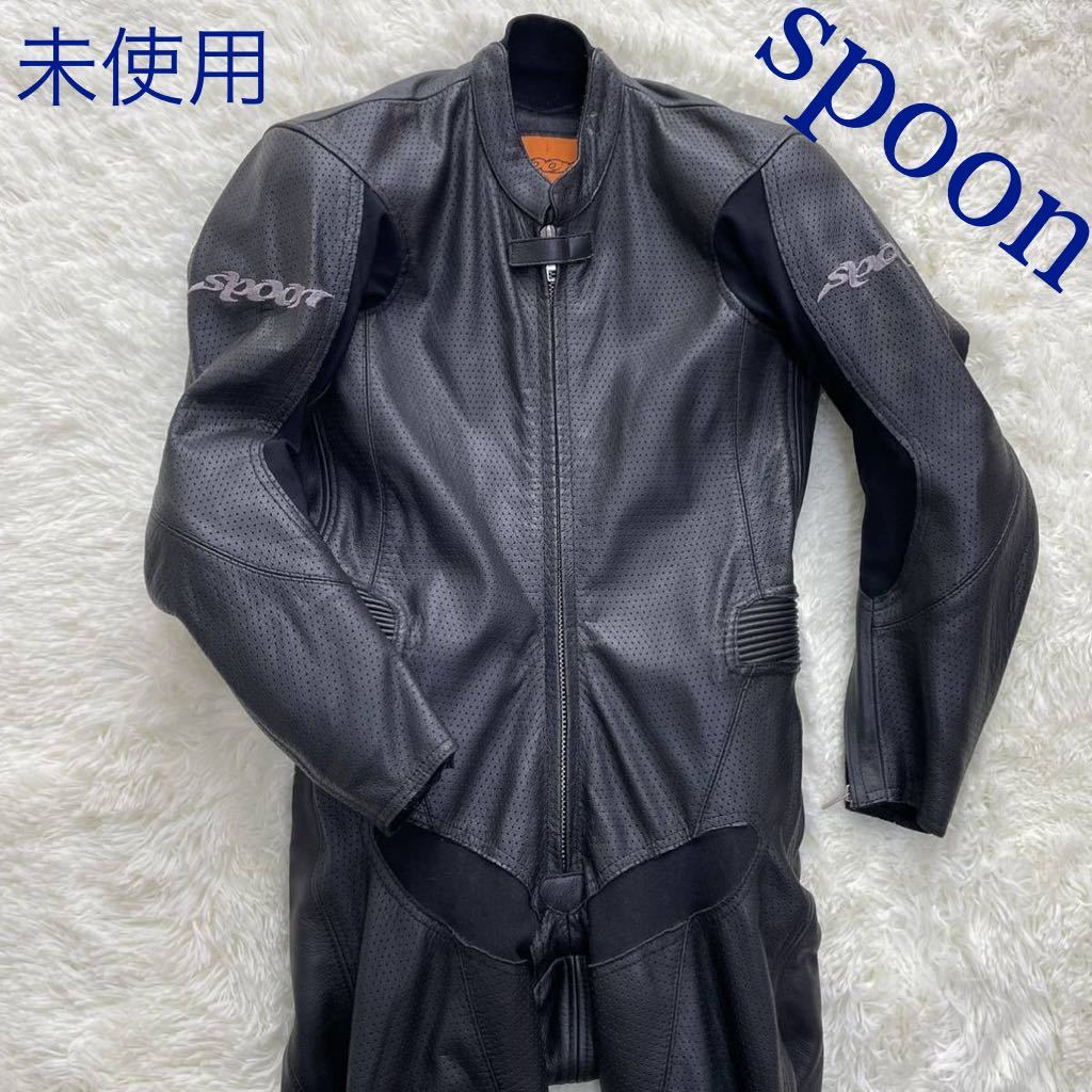 低価特価】 ヤフオク! - Spoon 白/黒 レーシングスーツ ツナギ