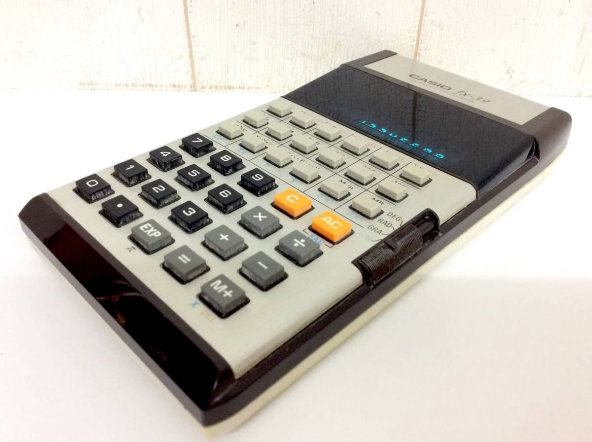 当時物 【 カシオ FX-39 カリキュレーター 】 CASIO SCIENTIFIC CALCULATOR 中古品 実働品 動作確認済み 昭和レトロ ヴィンテージ_画像5