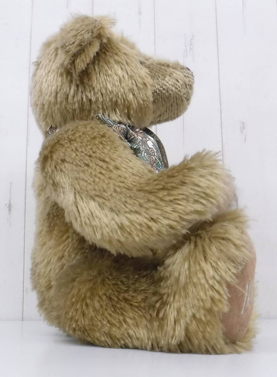  подлинная вещь * мягкая игрушка *Harrods Harrods * плюшевый мишка медведь * три .100 anniversary commemoration *36cm * коллекция античный куклы герои 