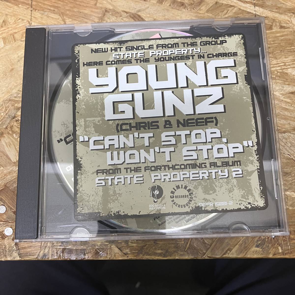 ● HIPHOP,R&B YOUNG GUNZ - CAN'T STOP, WON'T STOP INST,シングル,HYPE STICKERコレクターズアイテム!! CD 中古品_画像1