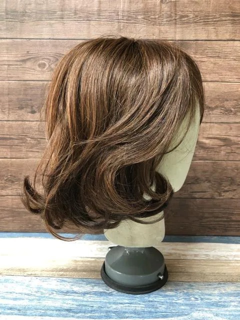  new goods * slope volume .. full wig! person wool MIX classy Bob! light color *c972