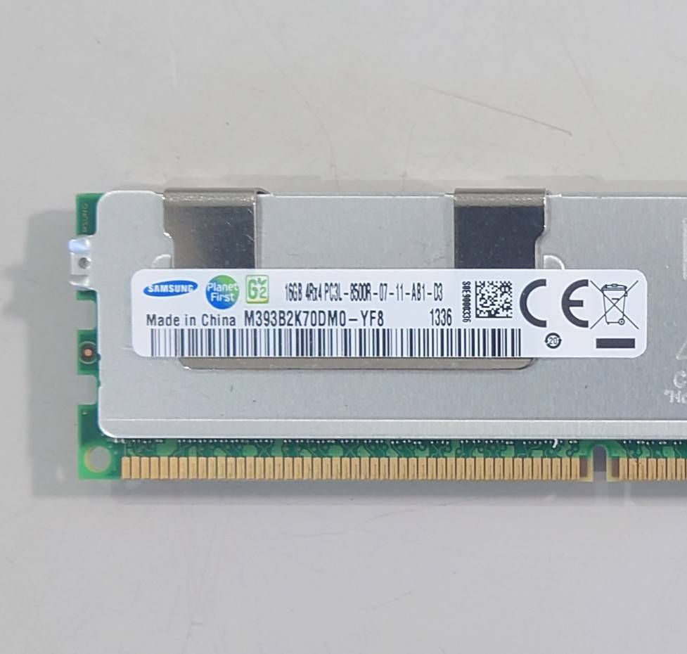 KN2964 【現状品】SAMSUNG 16GB 4Rx4 PC3L-8500R-7-11-AB1-D3 メモリ_画像2