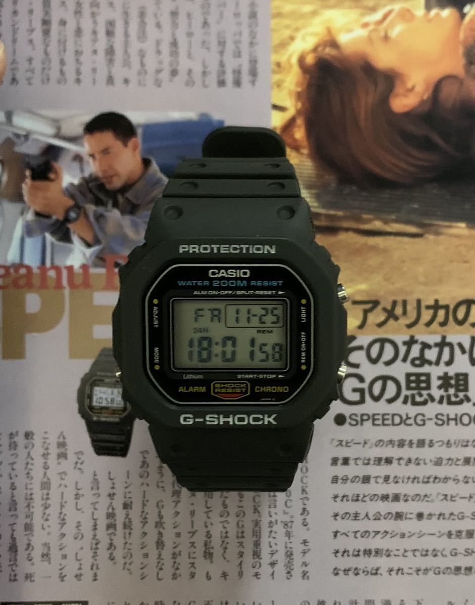 素晴らしい CASIO G-SHOCK DW-5600C-1V 901 スピード/スクリューバック