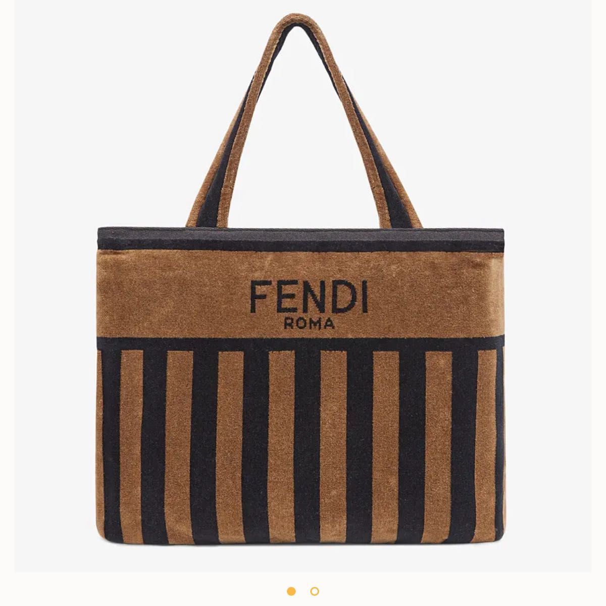 FENDI ビーチタオル バッグ ブランケット ブラウンテリー