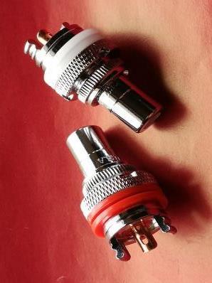 ??ハイエンドタイプ?純銅仕様RCAジャック２個セット（ロジウム）④??