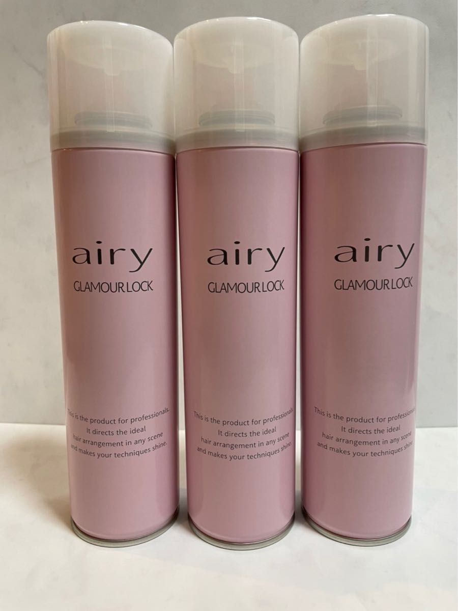 在庫あり 新品 airy エアリー ヘアスプレー グラマーロックタイプ ピンク GL