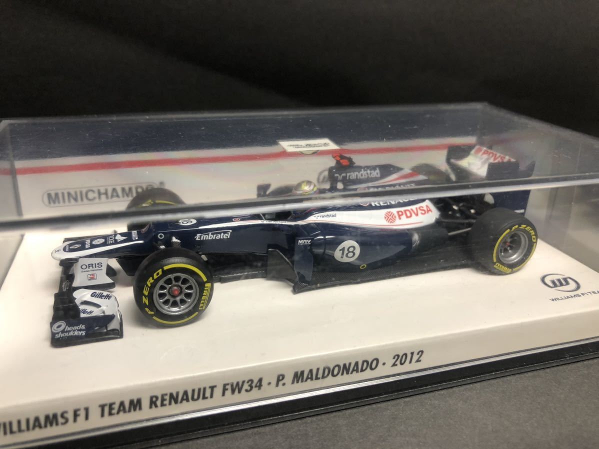 【楽天スーパーセール】 ウィリアムズ 1/43 ミニチャンプス F1 即決 2012 マルドナルド #18 FW34 ルノー レーシングカー 【楽天スーパーセール】 ウィリアムズ 1/43 ミニチャンプス F1 即決 2012 マルドナルド #18 FW34 ルノー レーシングカー