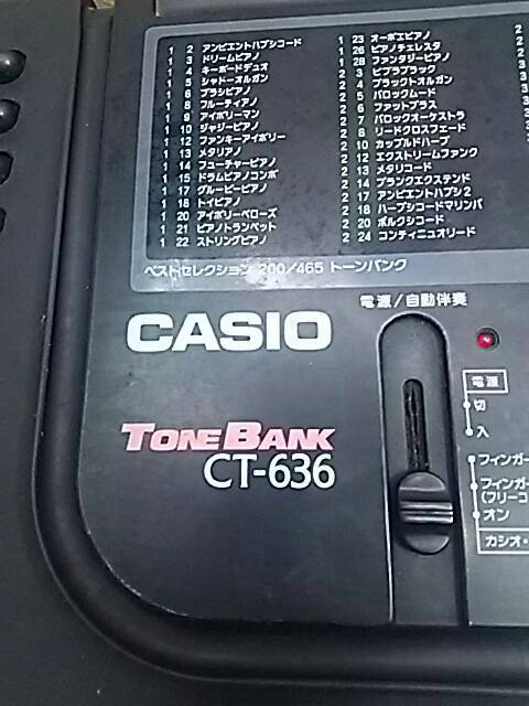  free shipping B49114 CASIO keyboard TONE BANK CT-636