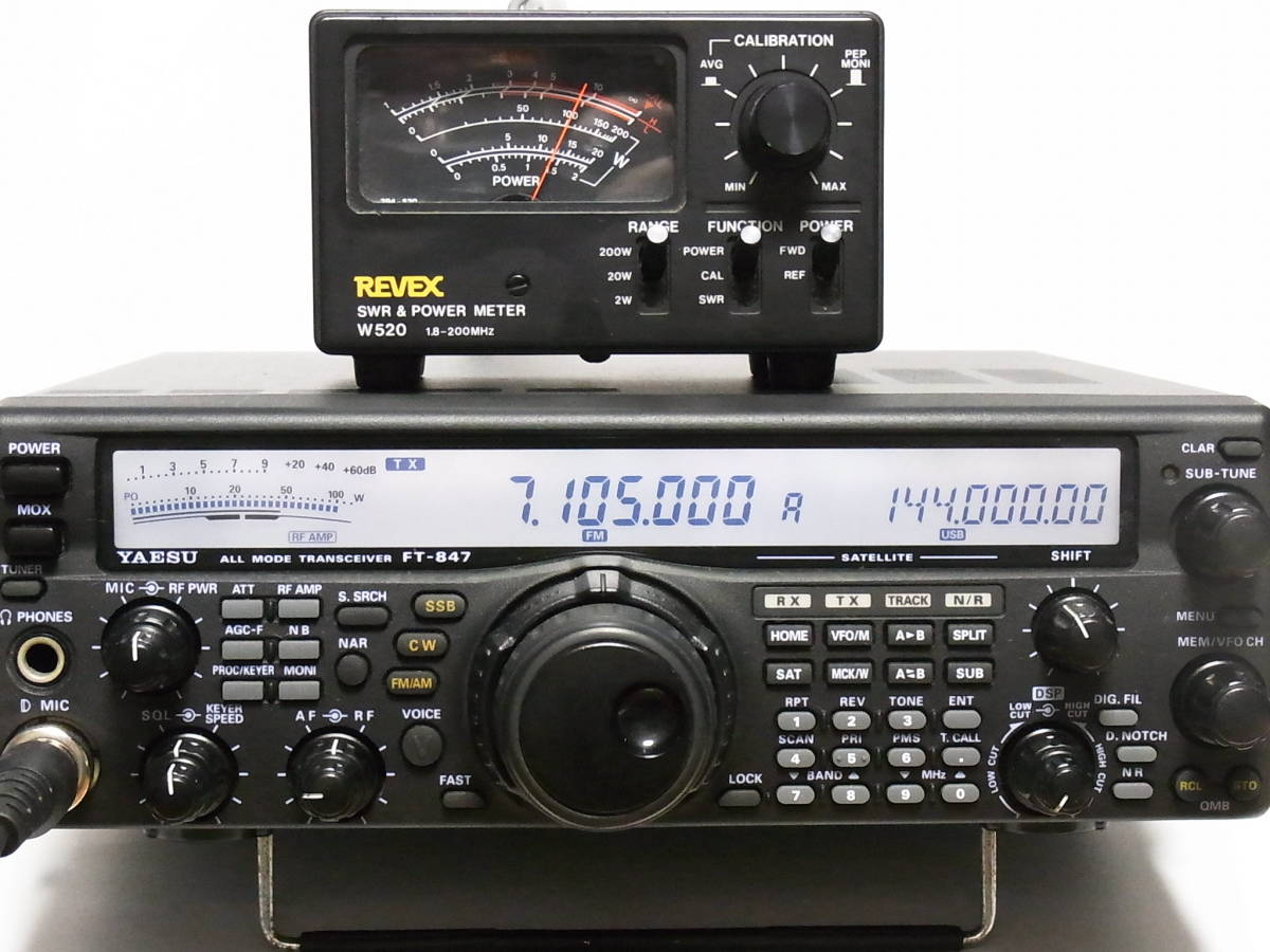 Yahoo!オークション - YAESU FT-847 HF/VHF/UHF オールモー...