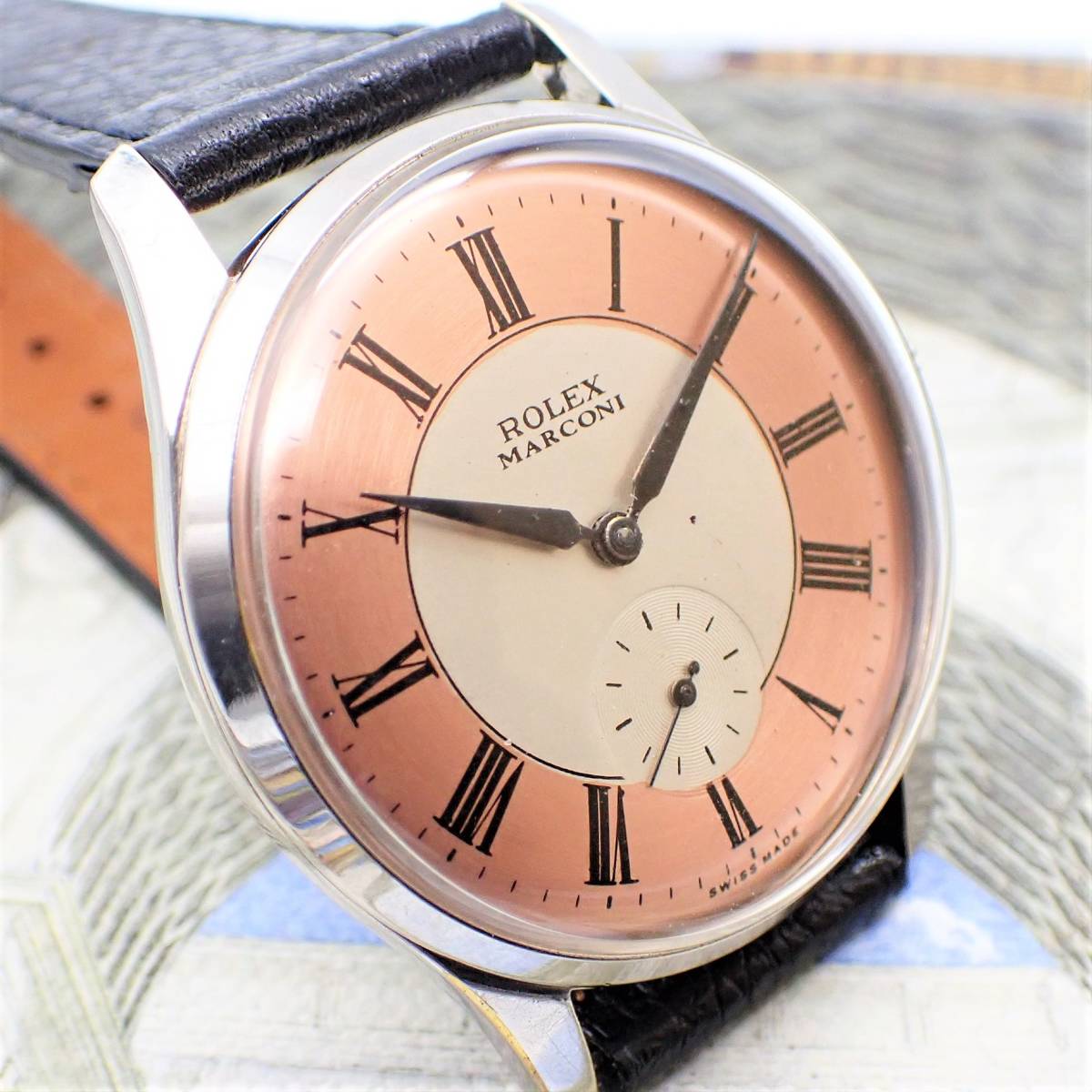 ROLEX ロレックス MARCONI マルコーニ ステンレススチール 1910 サイズ 38ｍｍ アンティーク・ウォッチ メンズ 腕時計 手巻き #205_画像2