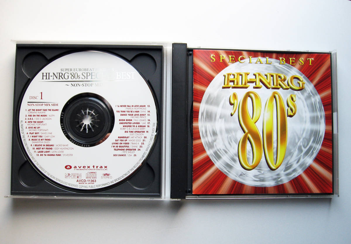 ★廃盤★Super Eurobeat Presents★Hi-NRG '80s, Special Best★EAT YOU UP /BIG TIME OPERATOR/YOU THINK YOU'RE A MAN　他 全38曲★_DISC.1、ブックレット