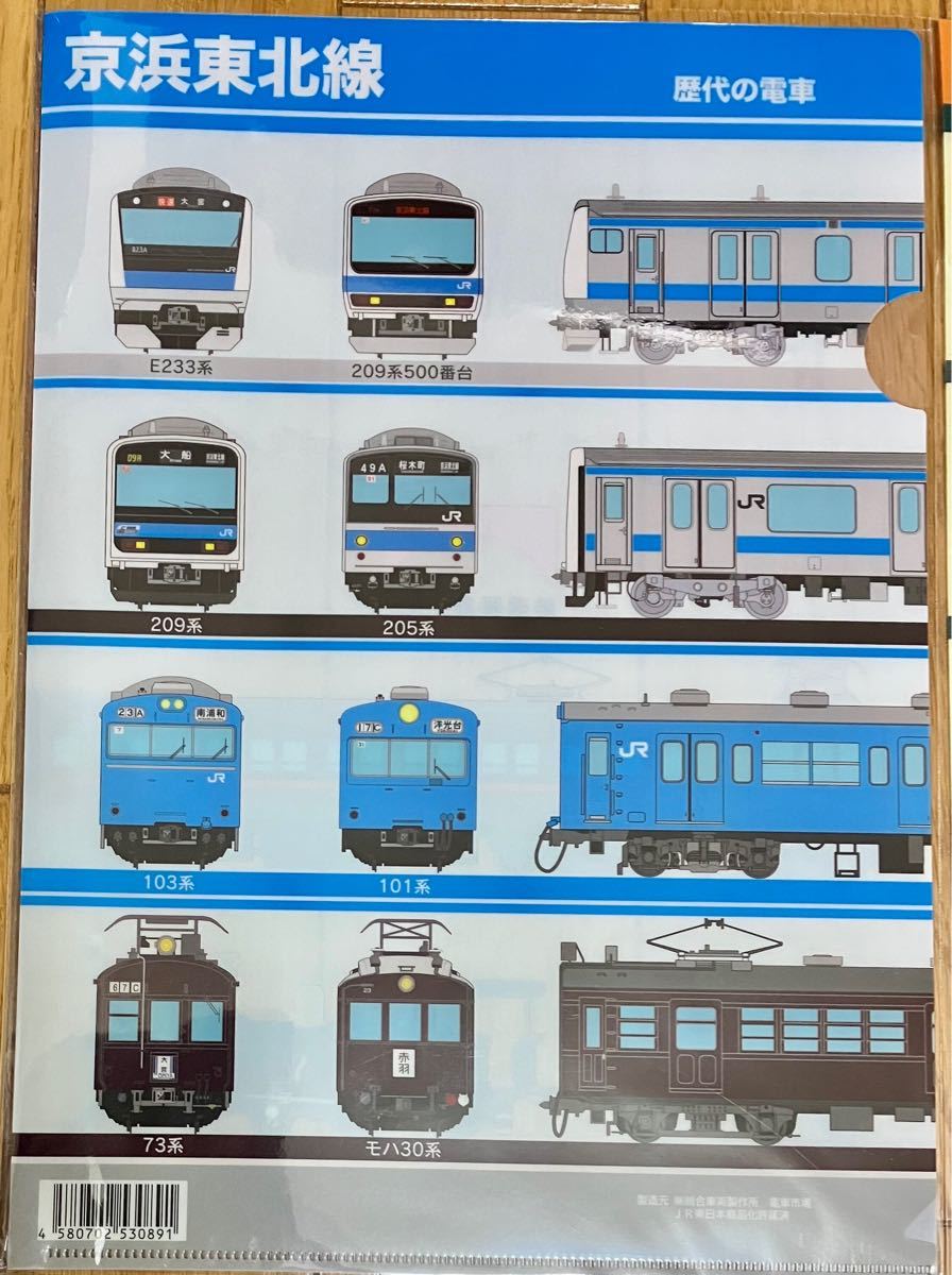 クリアファイル 　京浜東北線　鉄道開業150周年記念