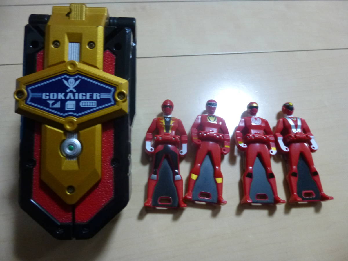  Bandai Pirate Squadron Gokaiger metamorphosis mobile mobaire-tsu& Len jerky 4ps.@ used 