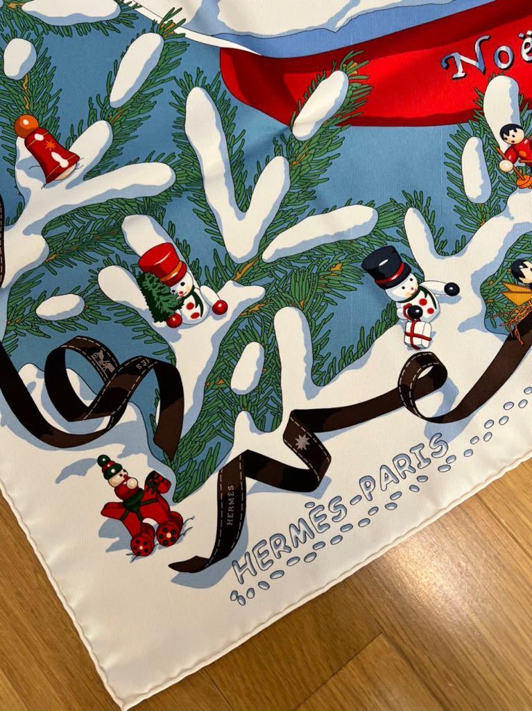未使用保管品】HERMES フォーブル 24番地のクリスマス カレ90 未使用保管品】HERMES フォーブル 24番地のクリスマス カレ90