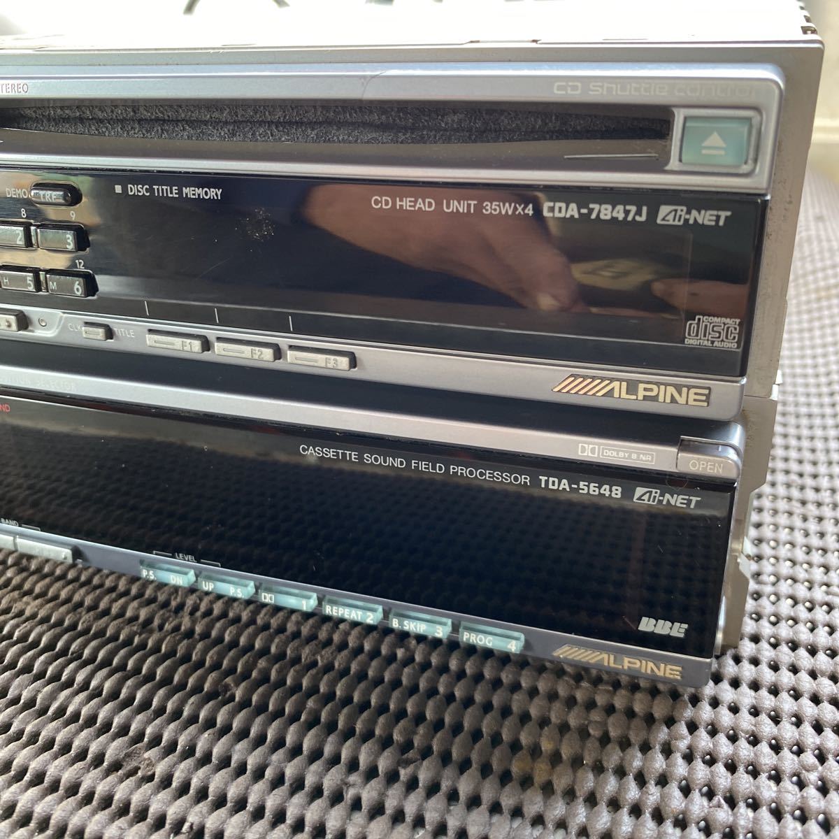 ALPINE アルパイン CDA-7847j 作動確認済み 美品 当時物 カー