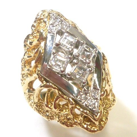 J◇K18 Pt900【新品仕上済】ダイヤモンド 0.888ct リング 指輪 10号 イエローゴールド 18金 プラチナ ダイヤ Yellow Gold Platinum ring