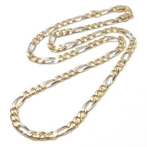 J◇K18【新品仕上済】喜平 デザイン ネックレス イエローゴールド 18金 750 チェーン 60.5cm ロング Yellow Gold Chain necklace
