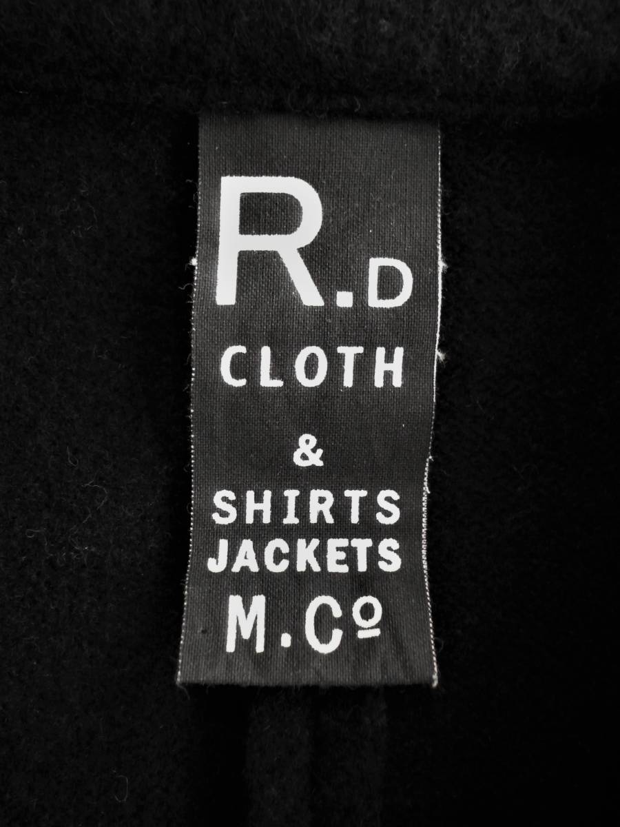 R&D.M.Co-/ Old man z Tailor / wool / felt / coat / knitted / half coat / black / black / oversize / free size / wool 100%