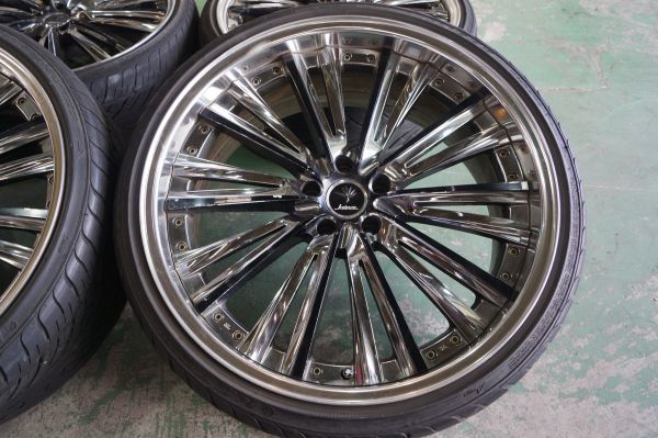 A 送料無料 WEDS クレンツェ マジス 22 5H114.3 9J+37 9J+23 KETER 245/30R22 アルファード ヴェルファイア フーガ シーマ _画像2