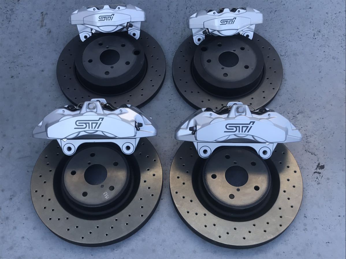  Subaru оригинальный VAB Brembo 6POT тормоз не использовался товар! SUBARU WRX STi brembo Brembo 6POT 2POT оригинальный Brembo VAB D type пятно NO733