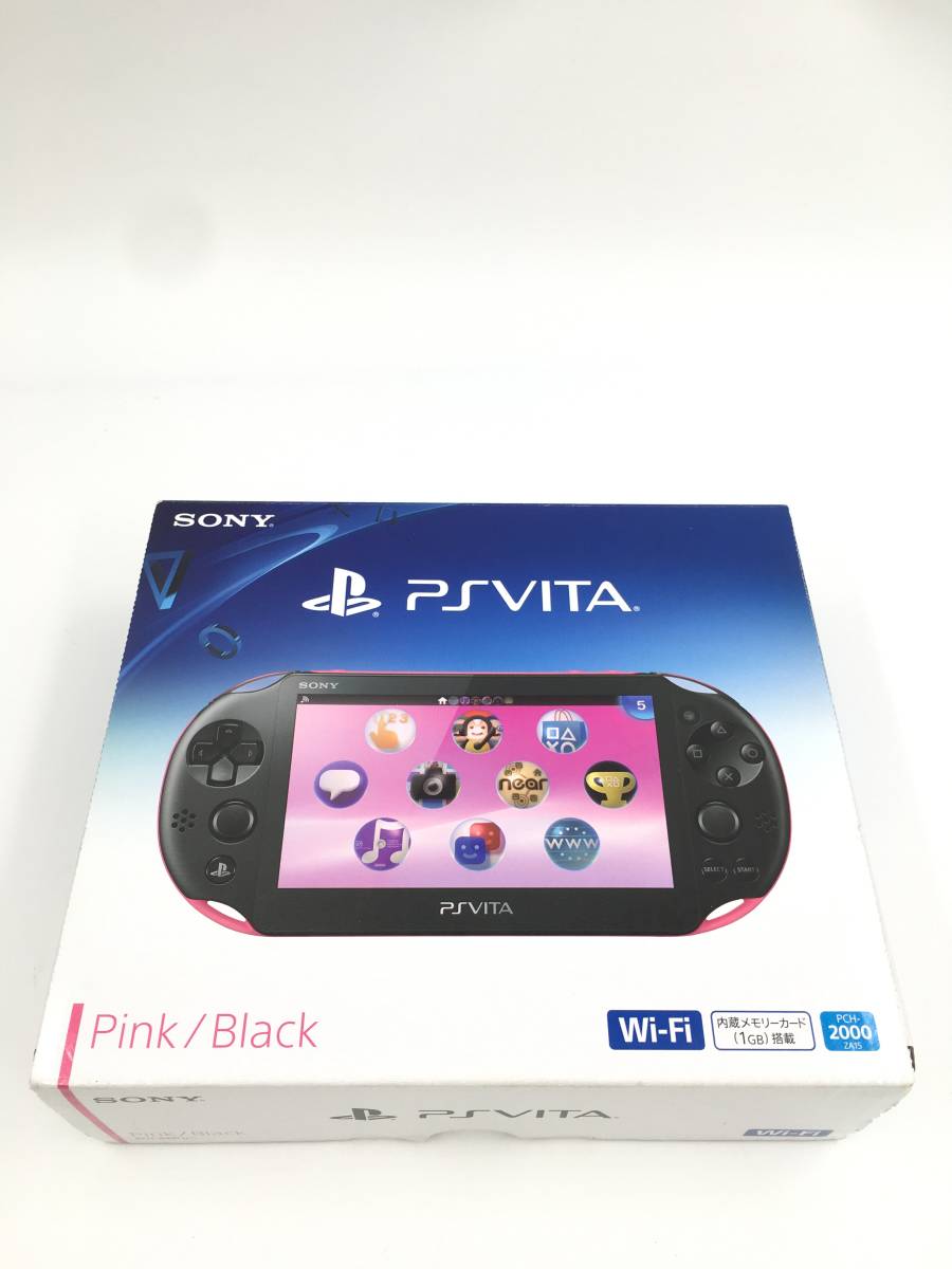 PlayStation®Vita ピンク/ブラック PCH-2000 ソフト付 【特別送料無料