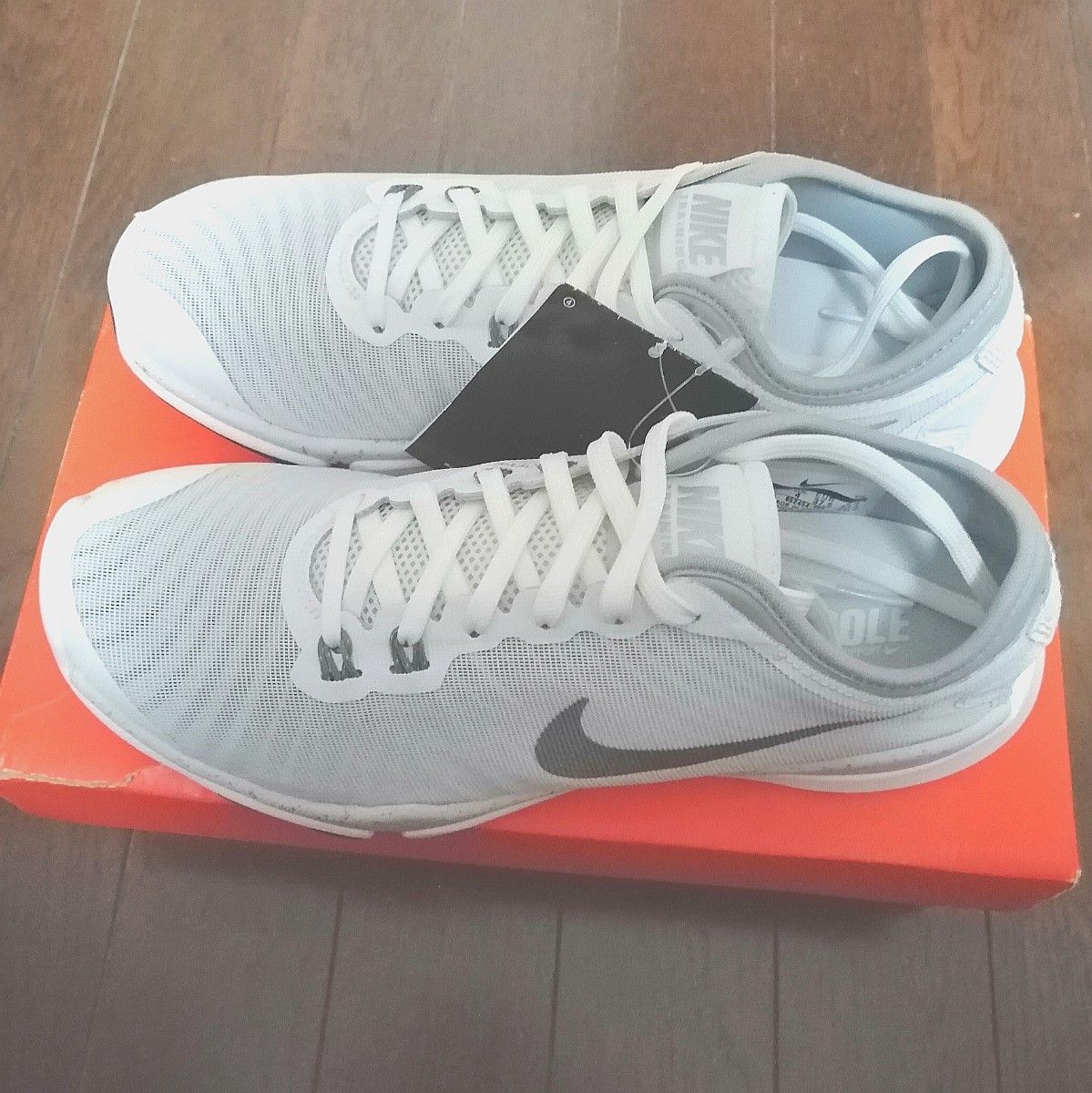 高級品市場 NIKE ナイキ スニーカー 23cm レディース ホワイト 白 青
