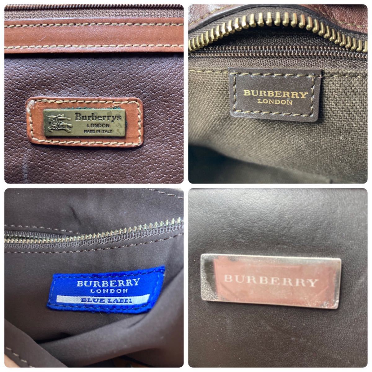 1円 BURBERRY 4点セット まとめ ノバチェック シャドホース 2way ハンドバッグ ショルダーバッグ バーバリー ワンショルダー トート レザー_画像8