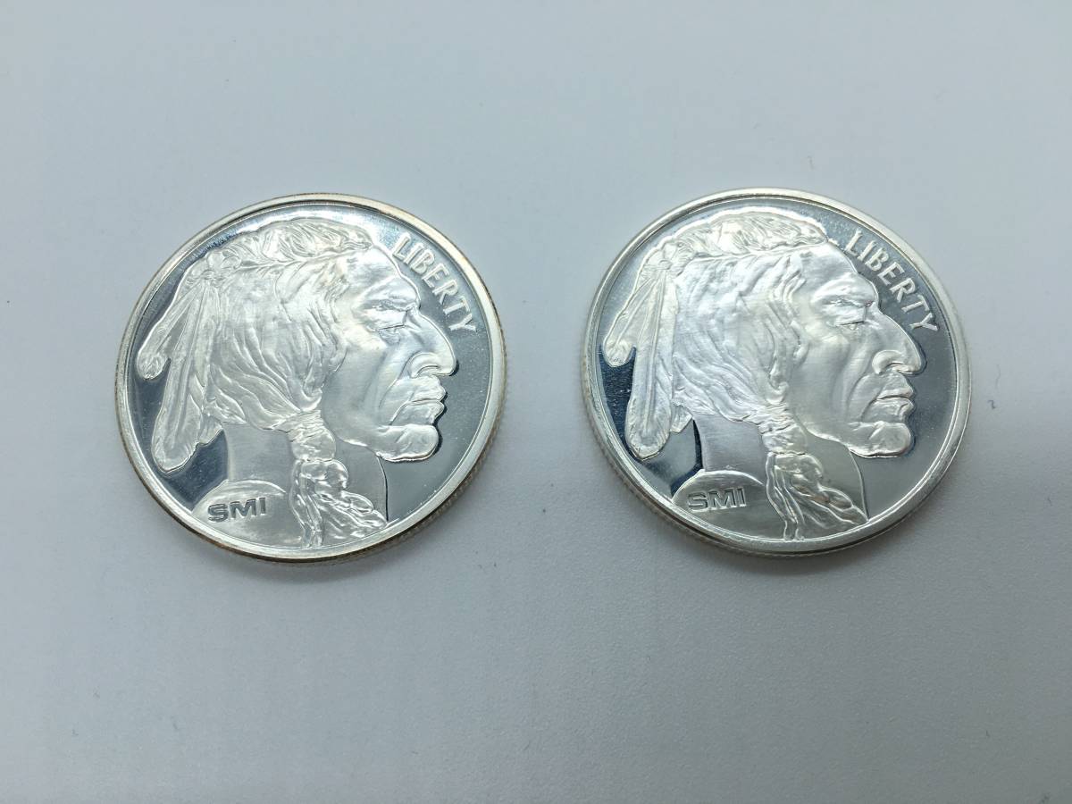 アメリカ バッファロー インディアン 9枚セット! 1オンス 純銀 銀貨