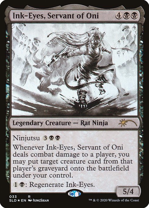 MTG ■黒/英語版■ 《鬼の下僕、墨目/Ink-Eyes, Servant of Oni》★FOIL★Secret Lair SLD_画像1