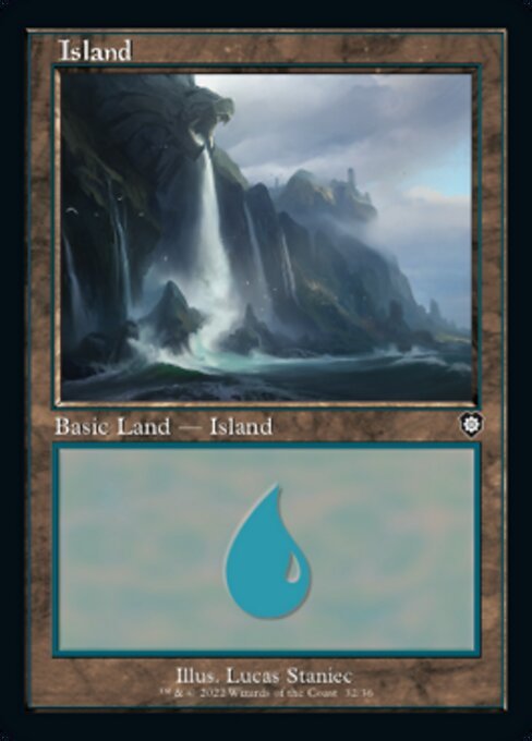 MTG ■土地/英語版■ 《島/Island》兄弟戦争：統率者　BRC_画像1