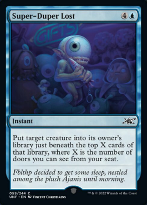 MTG # синий / английская версия # {Super-Duper Lost}Unfinity UNF