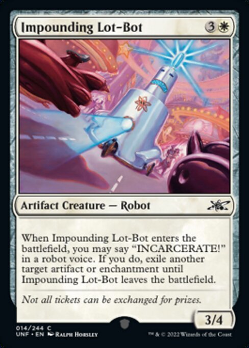 MTG ■白/英語版■ 《Impounding Lot-Bot》Unfinity UNF_画像1