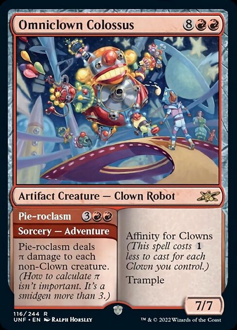 MTG ■赤/英語版■ 《Omniclown Colossus》Unfinity UNF_画像1