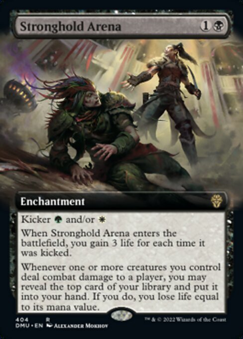 MTG ■黒/英語版■ 《要塞の闘技場/Stronghold Arena》▲拡張アート▲ 団結のドミナリア DMU_画像1