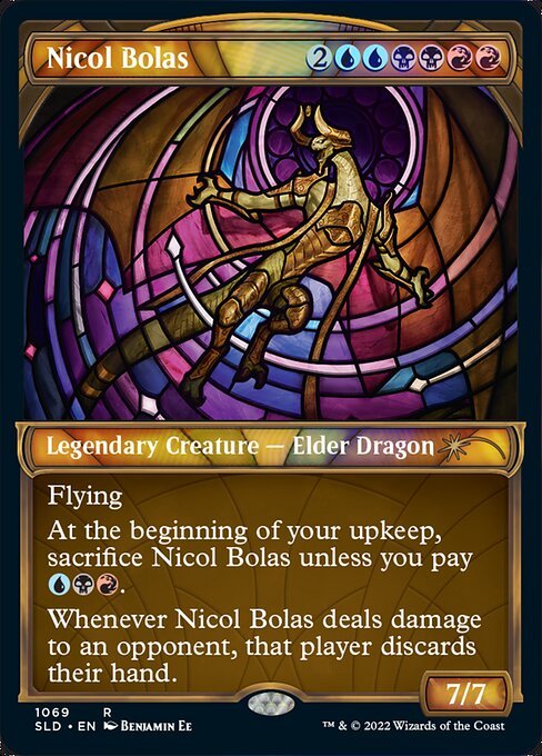 MTG ■金/英語版■ 《ニコル・ボーラス/Nicol Bolas》★テクスチャーFOIL★ Secret Lair SLD_画像1