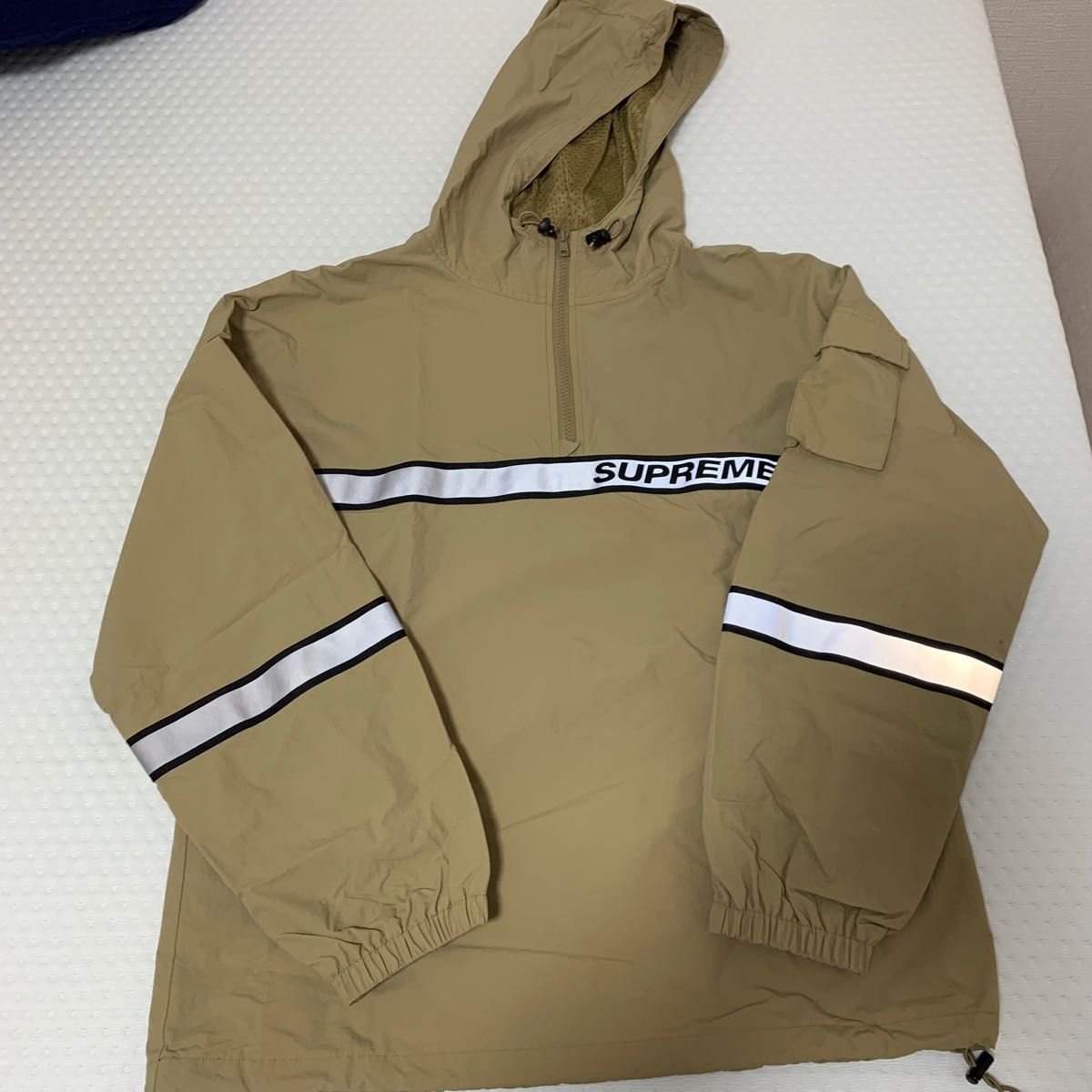 supreme reflective taping pullover anorak M メンズファッション