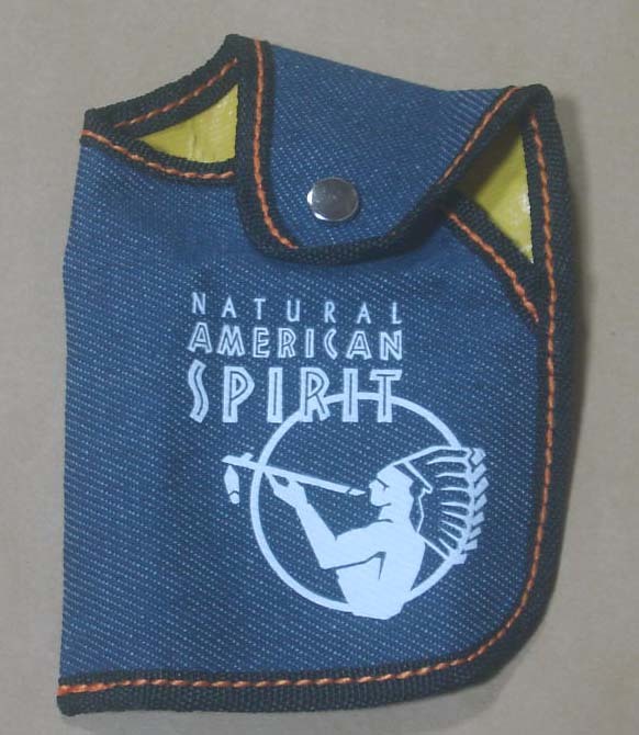 NATURAL AMERICAN SPIRIT ノベルティ「デニムポーチ」/ナチュラルアメリカンスピリット/未開封品/非売品/美品_画像1