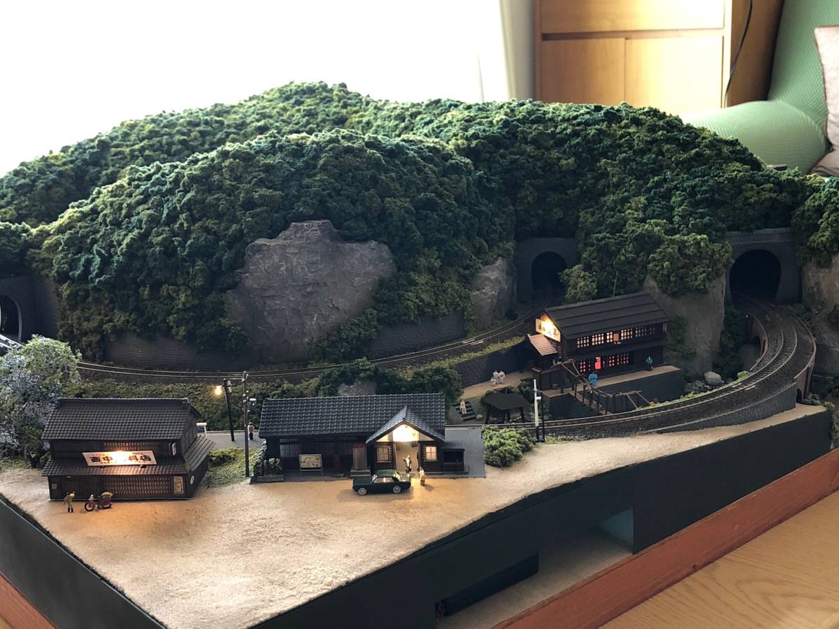 ヤフオク! - 山間の温泉宿とローカル駅 Nゲージ鉄道模型 ジオ