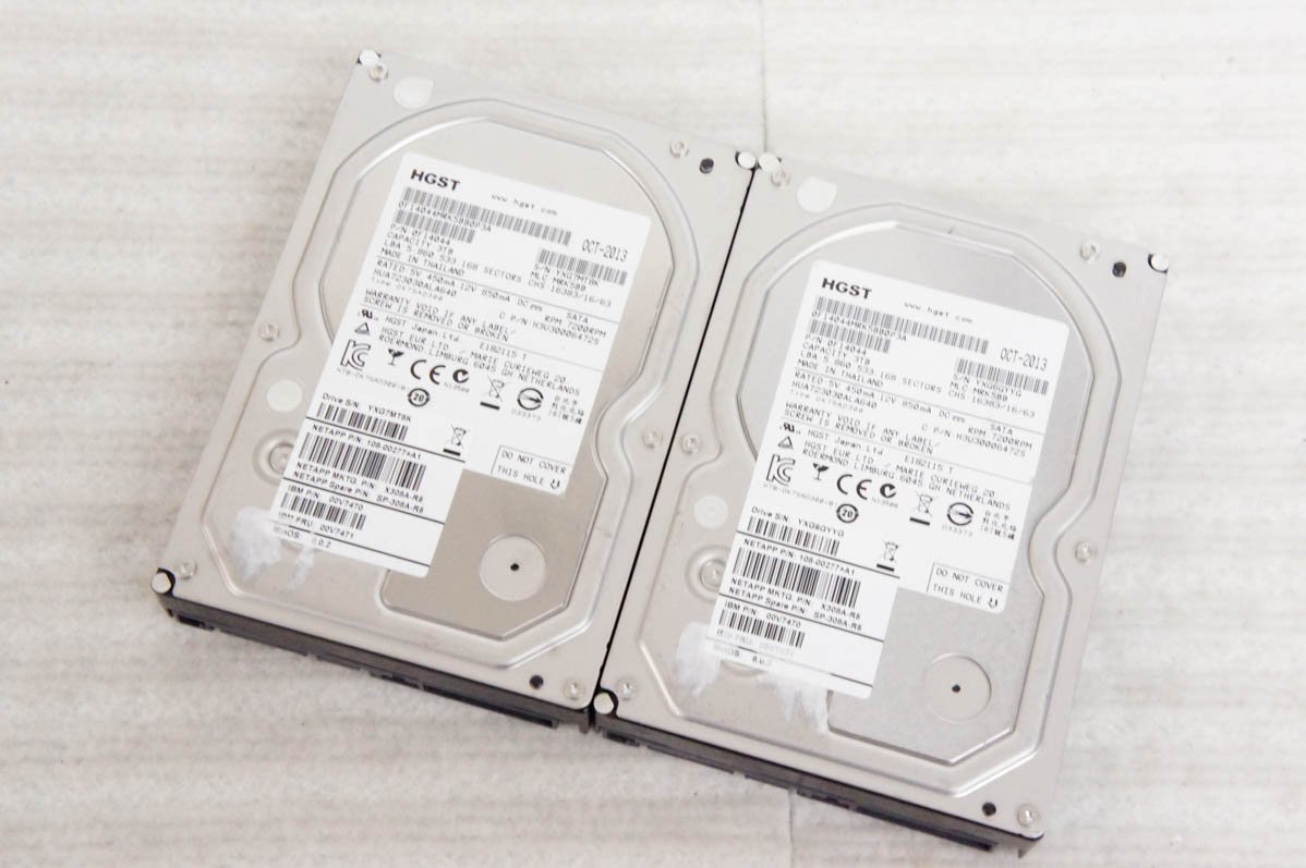 HITACHI 日立 3TB HDD HUA723030ALA640 ×2個セット