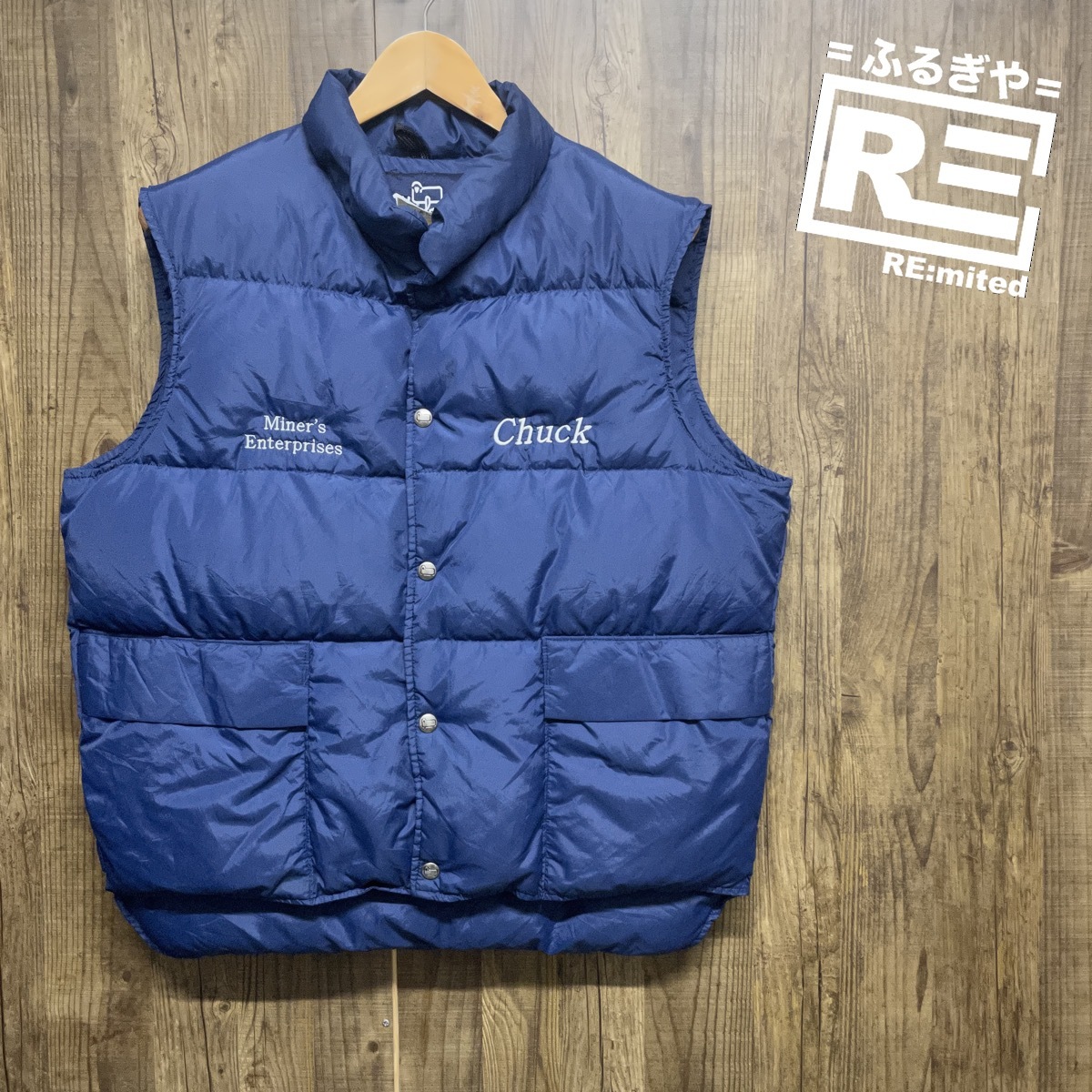 EVISU エビス フード一カジュアル 正品 ダウン ベスト