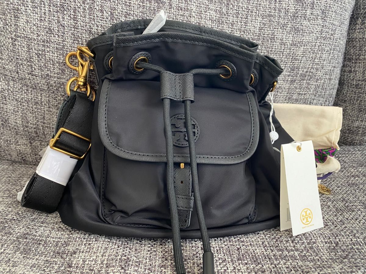 新品】トリーバーチ ナイロンバッグ ショルダー トートバッグ ブラック