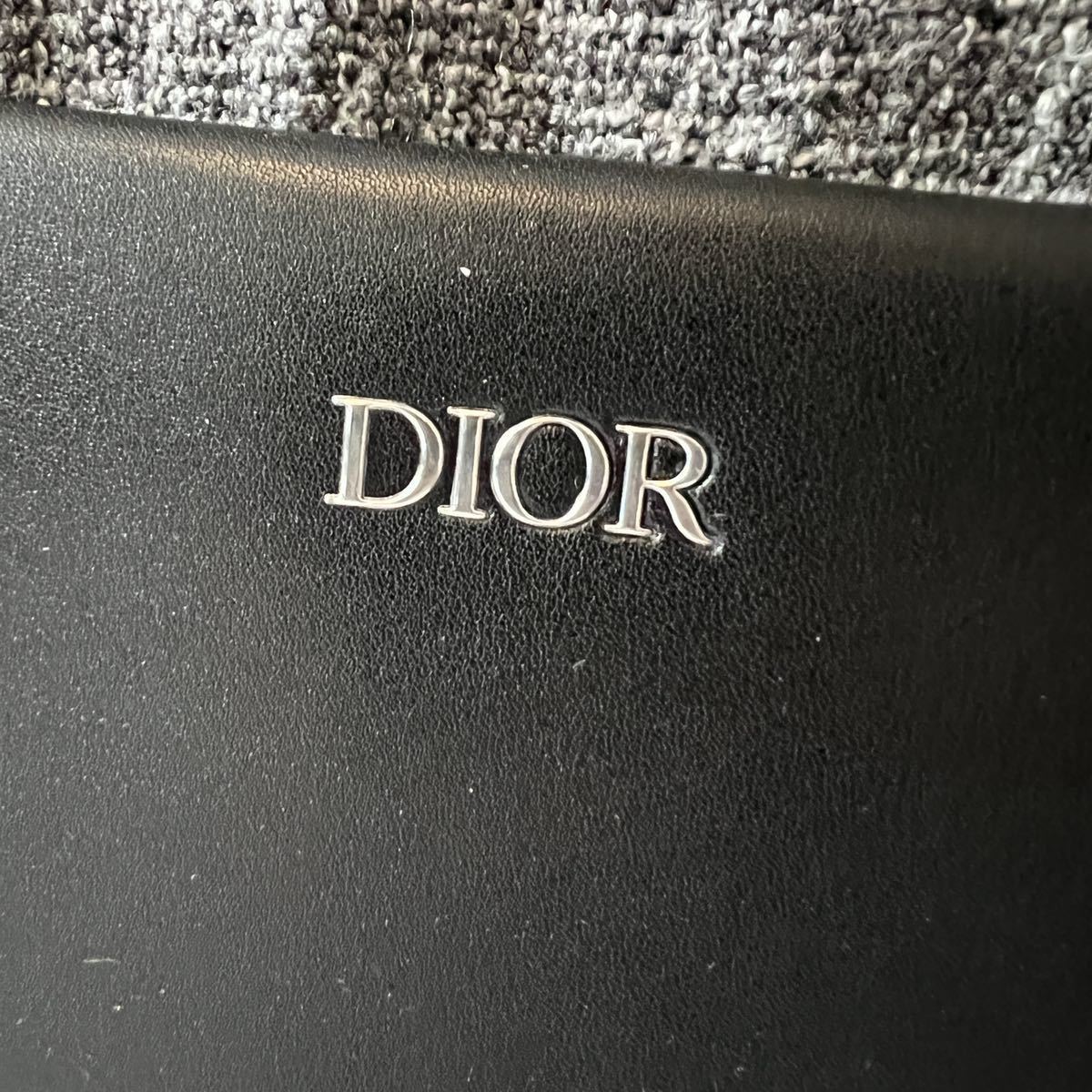 33【新品未使用】限定 Christian Dior ディオール オム クラッチバッグ セカンドバッグ メンズ 紳士 ブランドロゴ レザー 金具 _画像3
