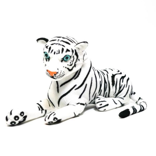  soft toy white ta-ga-.. tiger . real large lovely white Dakimakura 30 centimeter blue eye 