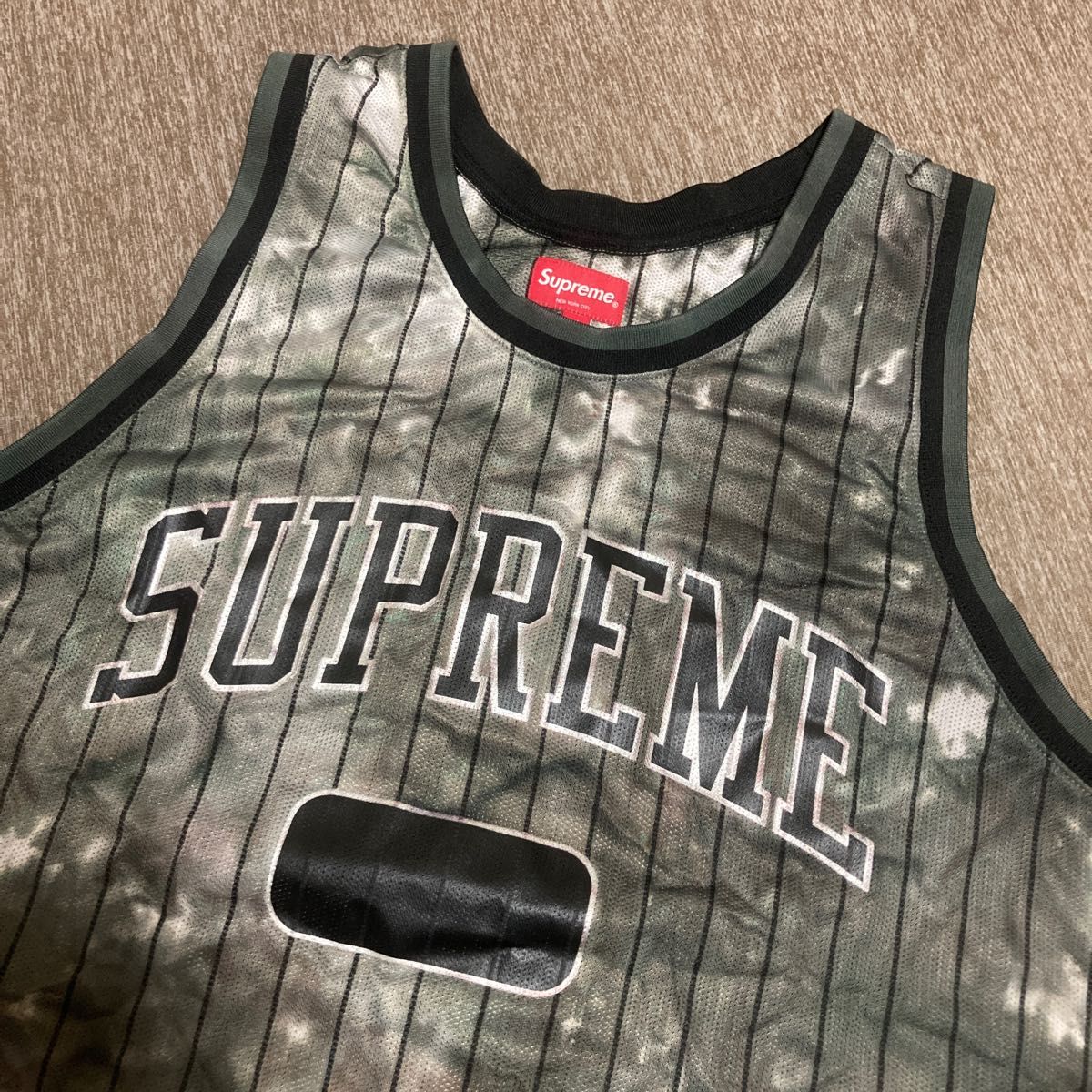 激レア品 希少カラー 高級 supreme シュプリーム カモフラ カモフラージュ 迷彩 タンクトップ ノースリーブ ゲームシャツ