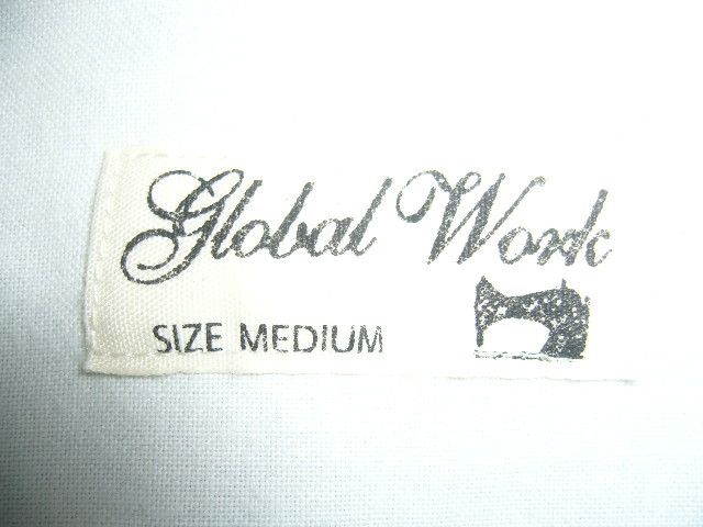 #33-89♂：GLOBAL WORK グローバルワーク　長袖　デニム　シャツ　size.M　色.インディゴ　㈱ポイント　ニコアンド　ワークシャツ_画像3