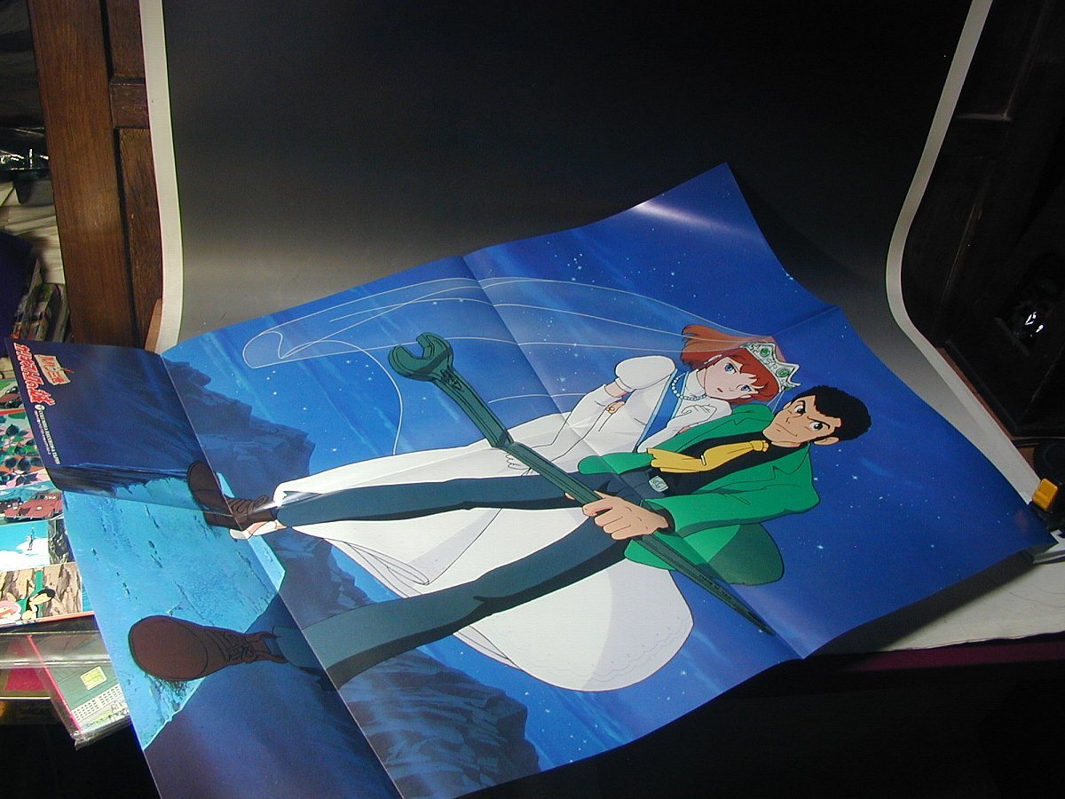 ** Showa Retro LUPIN Ⅲ Lupin III LP запись 5 листов // совместно kali мужской Toro. замок постер саундтрек 