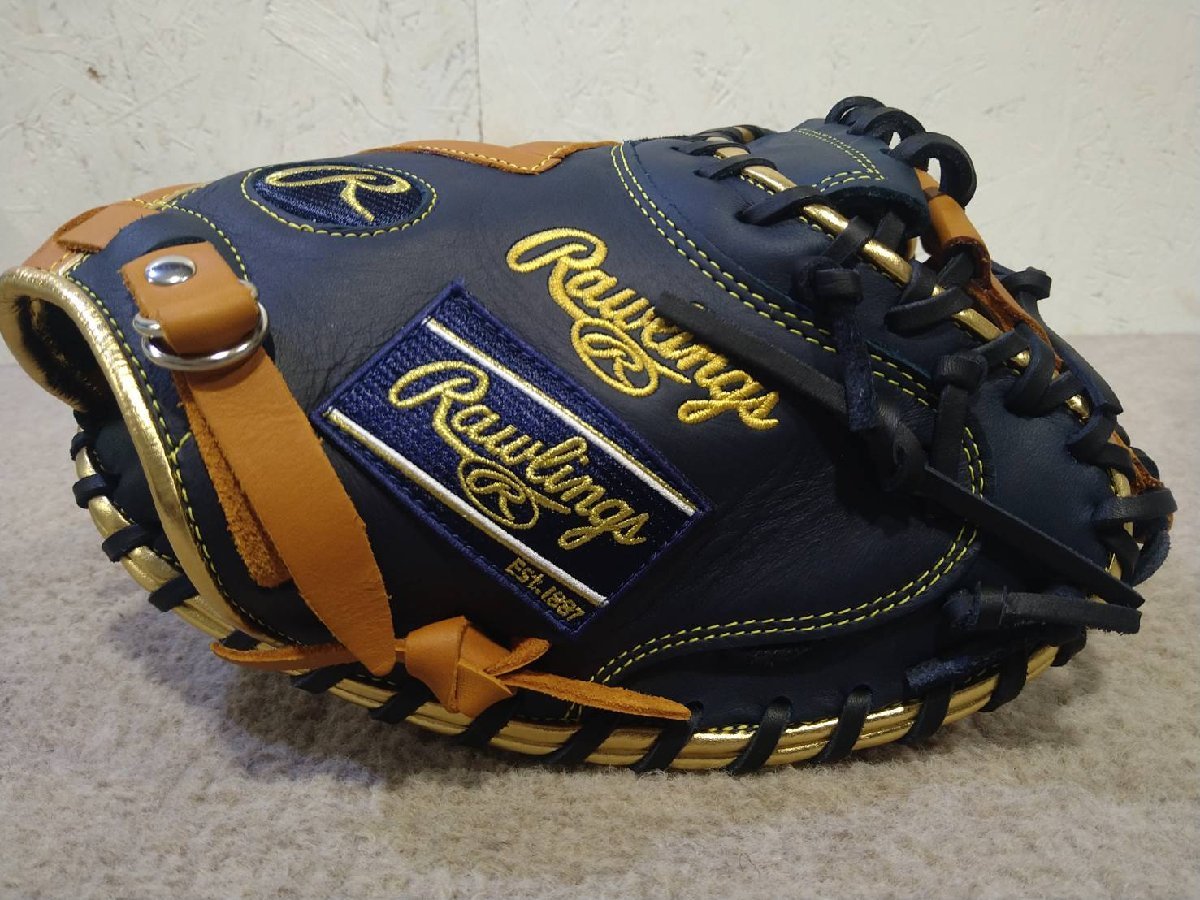 新品タグ付き Rawlings/ローリングス 軟式用グローブ キャッチャー