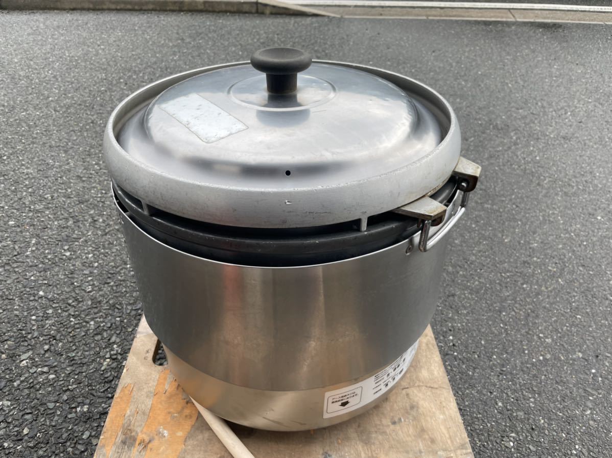 ☆中古品 リンナイガス炊飯器 都市ガス RR-30G2 2015年 3升 6L 幅480×奥行400×高さ460mm 動作問題なし 厨房 ☆_画像4