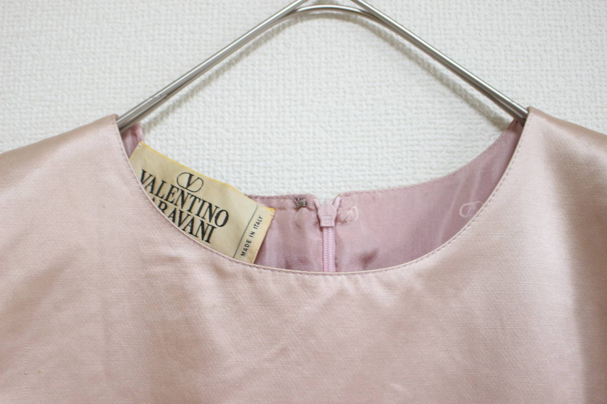 3726 VALENTINO GARAVANI ヴァレンティノ ガラヴァーニ 半袖 ワンピース ドレス ピンク SIZE8 ヴィンテージ_画像2