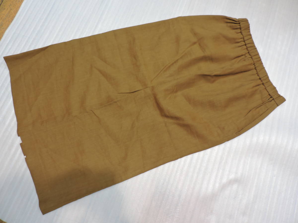 #871103　MOGA(モガ)　レーヨン・麻　スカート　サイズ２_画像5